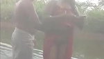 Desi Aunty Bathing in Pond and Fucking with Lover