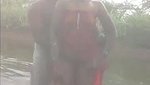 Desi Aunty Bathing in Pond and Fucking with Lover