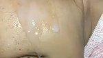 Cum on her face