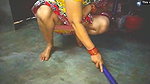 Sweeping Aunty Hot