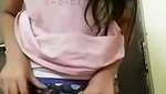Cute girl showing