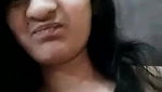 Cute girl showing