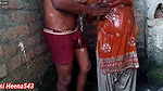 Heena was taking a bath, caught and fucked her