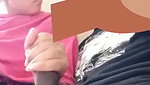 Naughty girlfriend gives handjob to bf