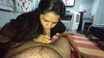 Indian girl gives blowjob