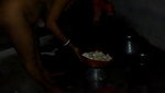 bengali bhabhi making food for husband