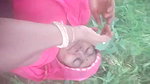 Couple outdoor having