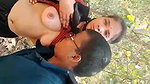 Outdoor boobs sucking