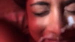 Taking cumshot on face