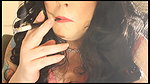 Glam Chubby Domme Smokes 2 Filterless Cigs Using A Holder