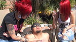 Mom and Daughter Smoke And Use Slave Instead An Ashtray