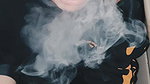 Slutty Blonde Teen Sucks and Smokes a Cigarette