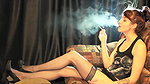 Cute Teen Smoking All Whites