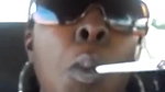 Ebony Car Smoking