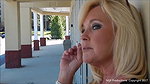 Smoking in daisy dukes and hooker heels