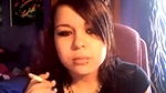 Elizabeth Douglas 3rd video on webcam tell about her smoking
