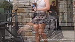 Nasty Rebel public smoking and flashing