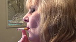 Side View Smoking Closeup