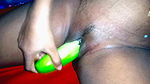Desi housewife fucked her Cucumber pussy