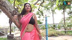 OUTDOORS SAREE FASHION INDIAN BEAUTY MODEL SAREE SHOOT VIDEO