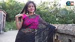 black net saree rupsha high fashion navel saree @bong style beauty bong navel show girl