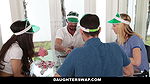 After a poker game Shane Blair and Zoe Parker swap Daddies for some sex fun