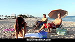 Hot Kobi Brian And Gina Valentina Play With Each Other On The Beach