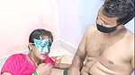 Mask bhabhi handjob and blowjob