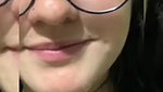 Cute Girl With Glasses Takes Cum All Over Her Face And In Mouth
