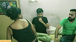 Hot Girlfriend vs two guys!! Dada tomari grillfriend ko mene chudna chataho! Indian real threesome sex