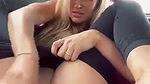 Horny Naughty Girl Fuck Herself With A Hugh Dildo In Her Car and Squirt