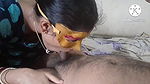 Cheating Indian housewife sucking her ex-boyfriend’s cock