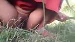 Telugu village wife outdoor pee