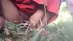 Telugu village wife outdoor pee
