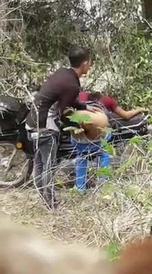 Lovers Caught Fucking in Forest