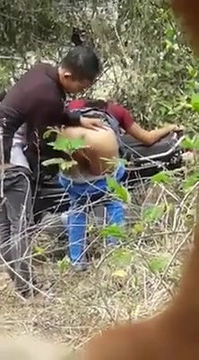 Lovers Caught Fucking in Forest