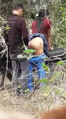 Lovers Caught Fucking in Forest