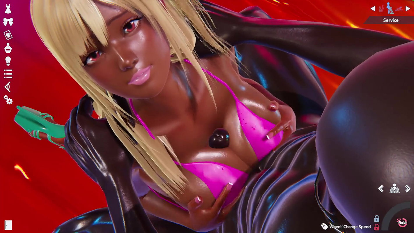 Dark Gal Honoka Pool Fuck