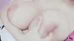 Hit beautiful girl playing with her big melons