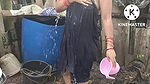 Anita yada bathing topless outside