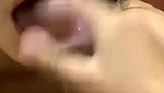 Cute Girl With Glasses Takes Cum In Mouth Swallows And Licks It Nicely