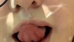 Cute Girl With Glasses Takes Cum In Mouth Swallows And Licks It Nicely