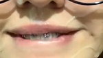 Cute Girl With Glasses Takes Cum In Mouth Swallows And Licks It Nicely