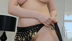 Hottie With Sexy Figure Doing Belly Dance Naked