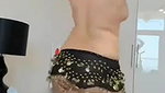 Hottie With Sexy Figure Doing Belly Dance Naked