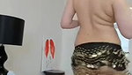 Hottie With Sexy Figure Doing Belly Dance Naked
