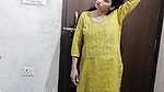 Bhabhi ji fobly closed the door and took my land in mouth