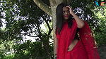 Rupsa  Red Colour Saree  Outdoor Saree Video Shoot  High Fashion Navel Show Video