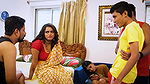 A FUNNY STORY OF A SEXY HOT BHABI AND HER YOUNG NEIGHBOR BOYS, DESI GANG-BANG