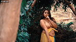 Parna Nude Saree Shoot